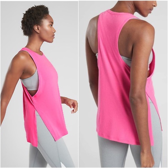 Athleta Tops - athleta • essence mesh tank in prism pink